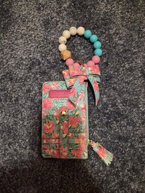 Simply Souhern Floral Wristlet With Bow